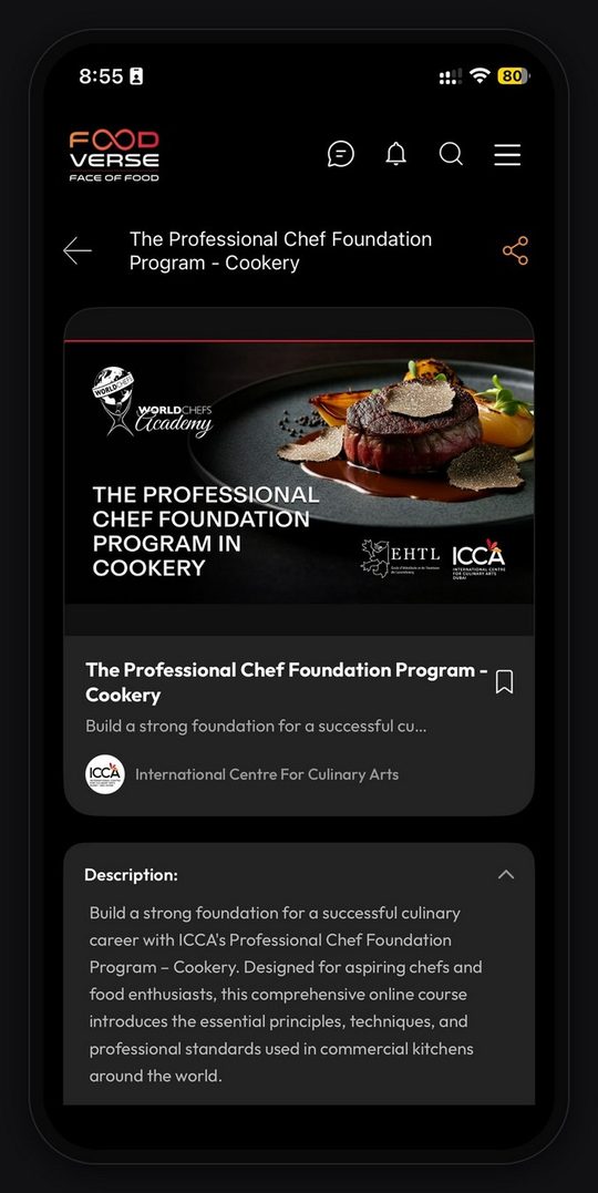 Cookery course overview